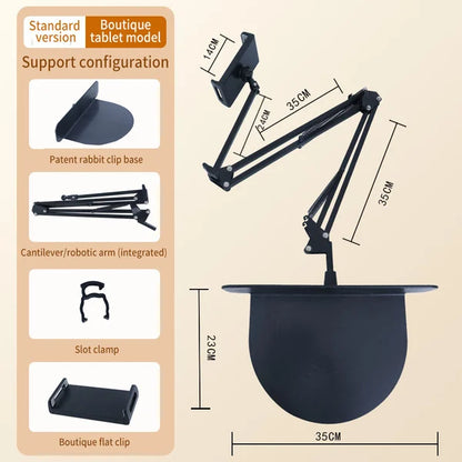 Hidden Bedside Retractable Phone & Tablet Holder