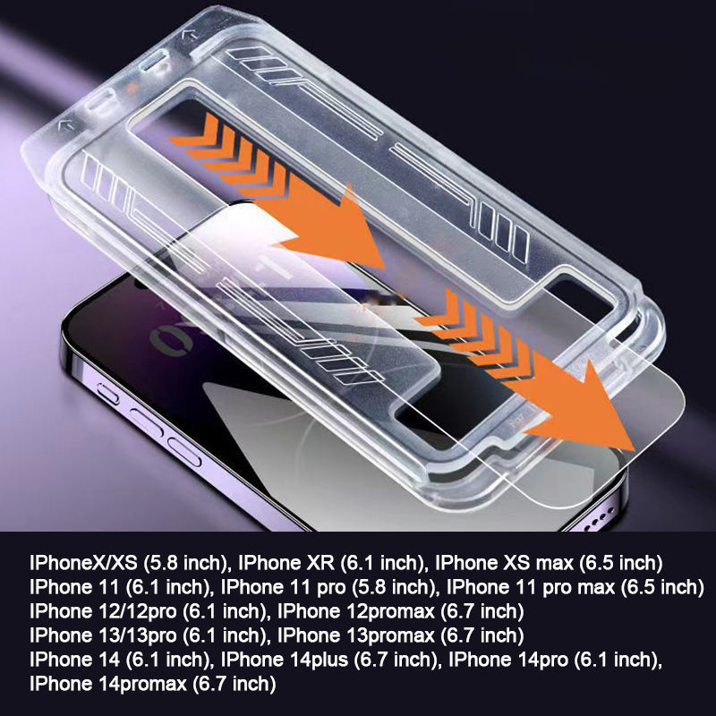 compatible device Tempered Anti-Peeping Screen Film with Easy Installation Tool