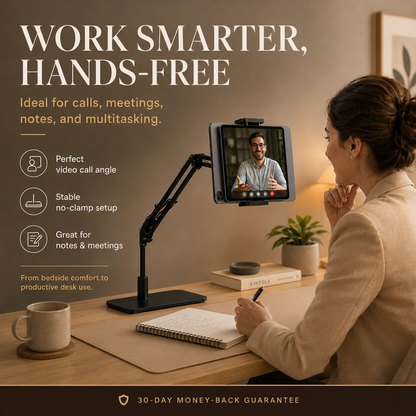 Hidden Bedside Retractable Phone & Tablet Holder