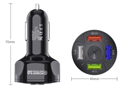 4-IN-1 quick charging port for car