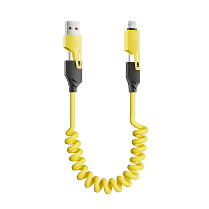 4 in 1 Spring Fast Charging Cable