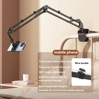 Hidden Bedside Retractable Phone & Tablet Holder