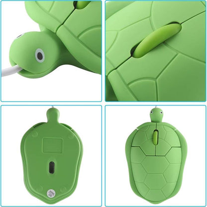 Cute Turtle Cartoon Wireless Mouse Laptop - Kids Gift Mause