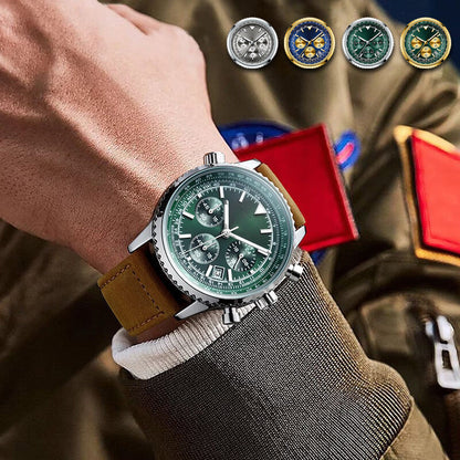 （ ） Men's Multifunction Chronograph Waterproof Date Analog Quartz Watch