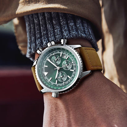 （ ） Men's Multifunction Chronograph Waterproof Date Analog Quartz Watch