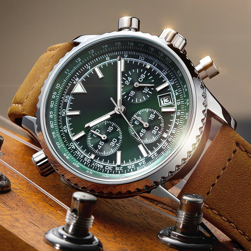 （ ） Men's Multifunction Chronograph Waterproof Date Analog Quartz Watch