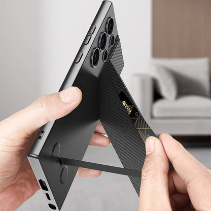 Slim Synthetic Leather Magnetic Case for compatible device S23/ S24 Ultra
