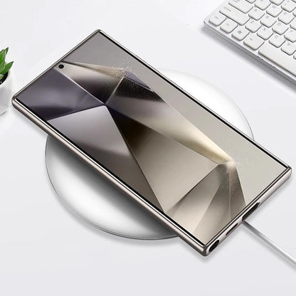 Slim Synthetic Leather Magnetic Case for compatible device S23/ S24 Ultra