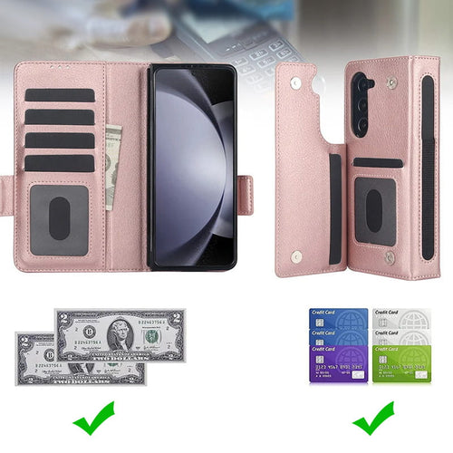 Multifunctional Leather Case for compatible device Z Fold 3/4/5
