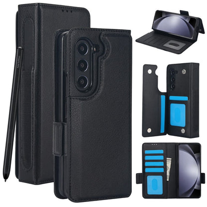 Multifunctional Leather Case for compatible device Z Fold 3/4/5