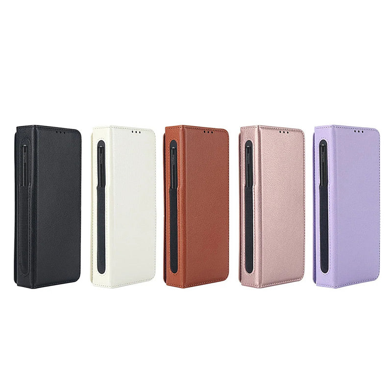 Multifunctional Leather Case for compatible device Z Fold 3/4/5
