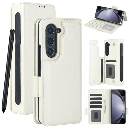 Multifunctional Leather Case for compatible device Z Fold 3/4/5