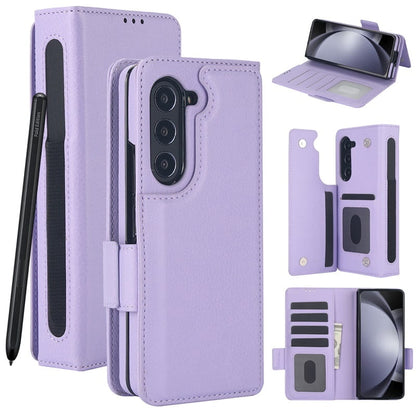 Multifunctional Leather Case for compatible device Z Fold 3/4/5