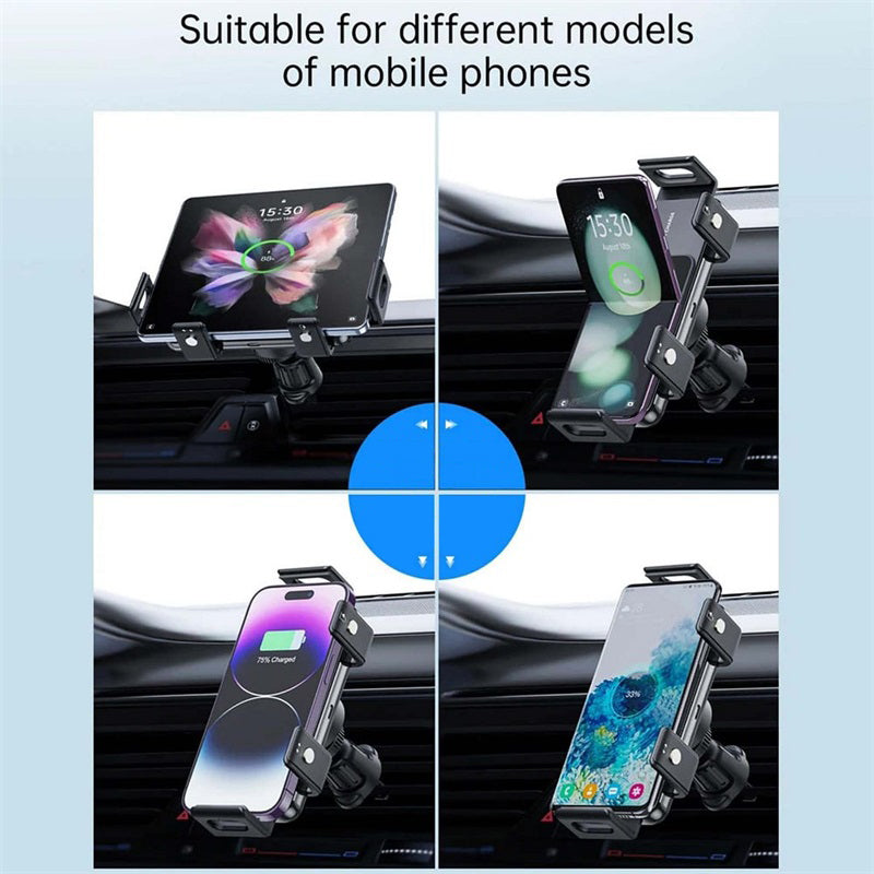 Dual Coil Wireless Car Charger Phone Mount