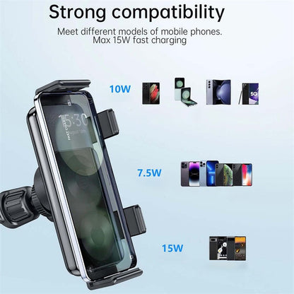 Dual Coil Wireless Car Charger Phone Mount