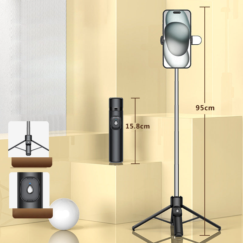 Portable 4-Leg Bluetooth Selfie Stick Tripod