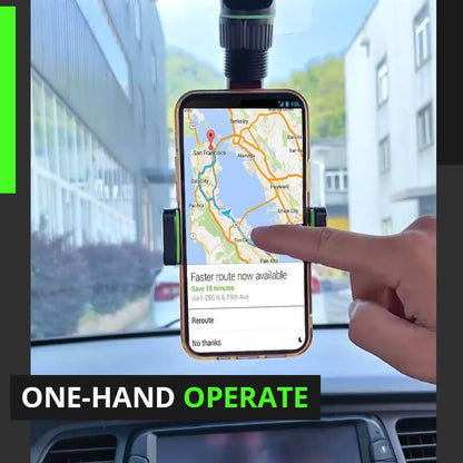 Soporte multifuncional para teléfono en el espejo retrovisor