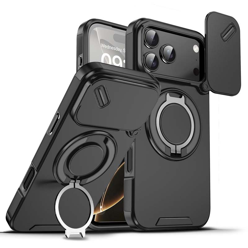 Magnetic Phone Case with Ring Stand For compatible device