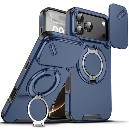 Magnetic Phone Case with Ring Stand For compatible device