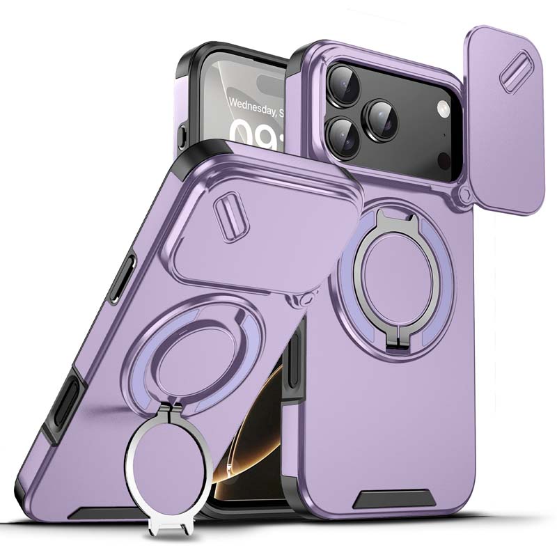 Magnetic Phone Case with Ring Stand For compatible device