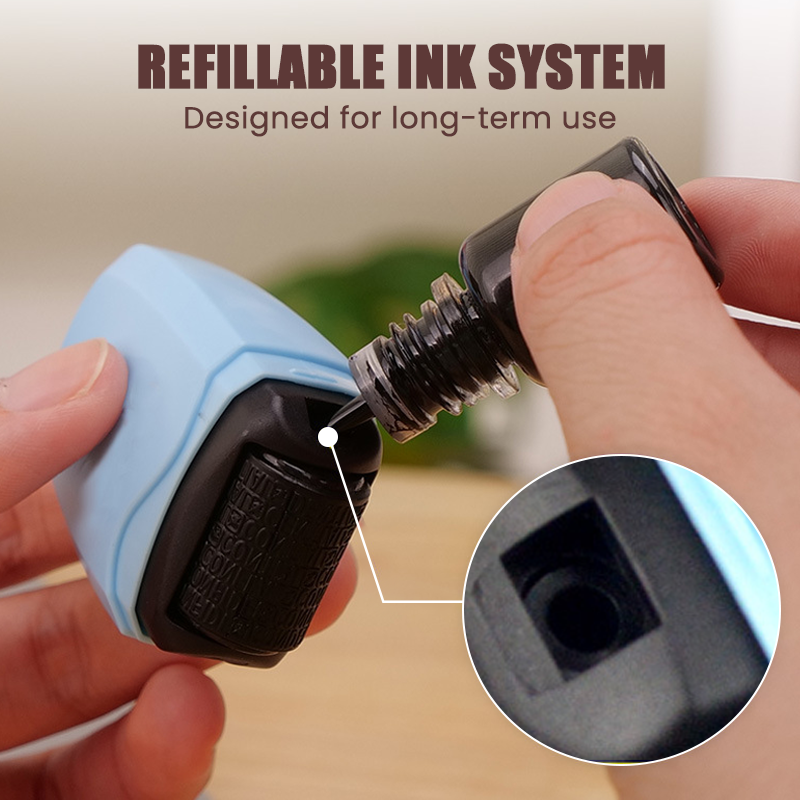 Privacy Roller Stamp – Hide personal info instantly. No shredding needed. Refillable & portable