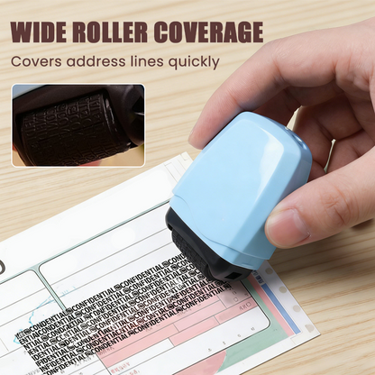 Privacy Roller Stamp – Hide personal info instantly. No shredding needed. Refillable & portable