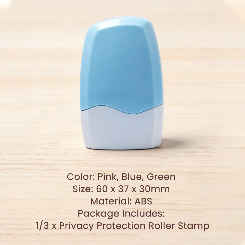 Privacy Roller Stamp – Hide personal info instantly. No shredding needed. Refillable & portable